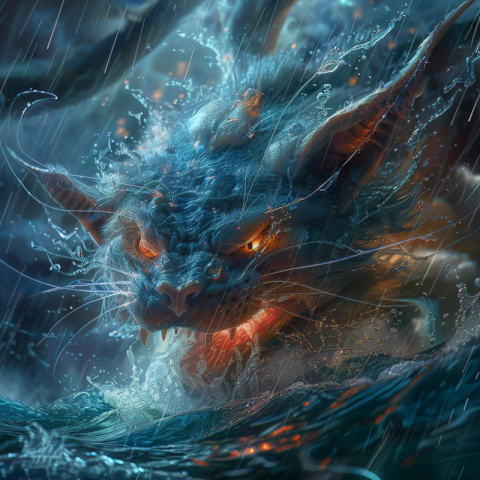 Mythical Dragon Cat Pokémon Gyarados