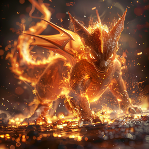 Cat Fire Dragon Pokémon Charizard