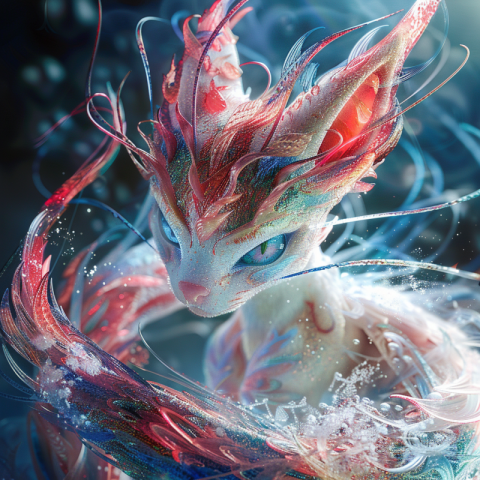Attacking Cat Pokemon Milotic Dramatic Scene