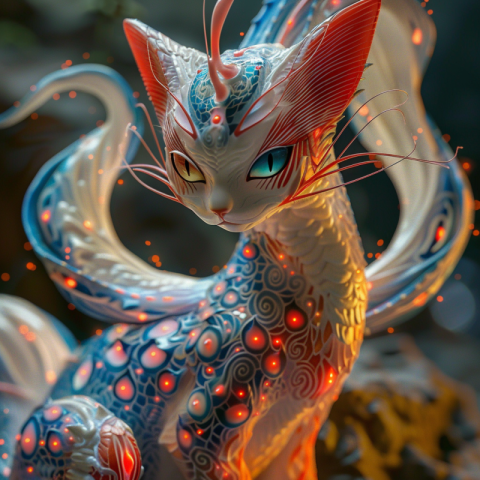 A female Pokémon Milotic with scales