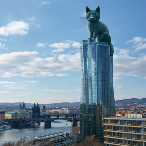 City under the Cat Government: Pride of Prague, cat skyscraper