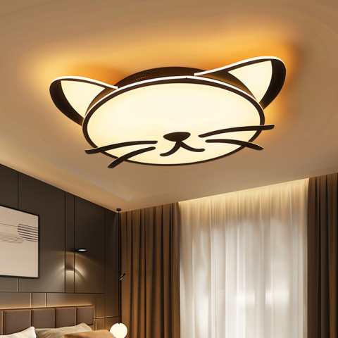 Cute ceiling light in the shape of a cat