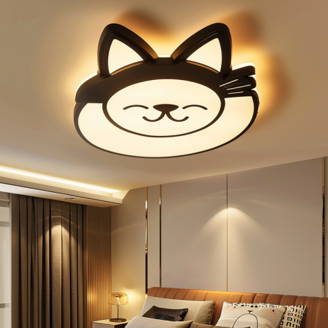 Cat with ears ceiling lighting