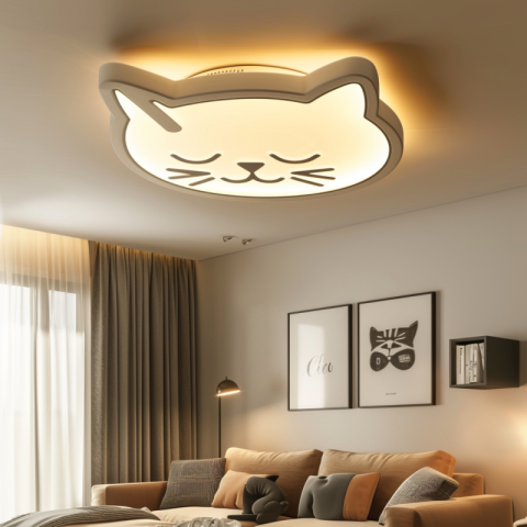 Lighting like a cat chandelier on the ceiling